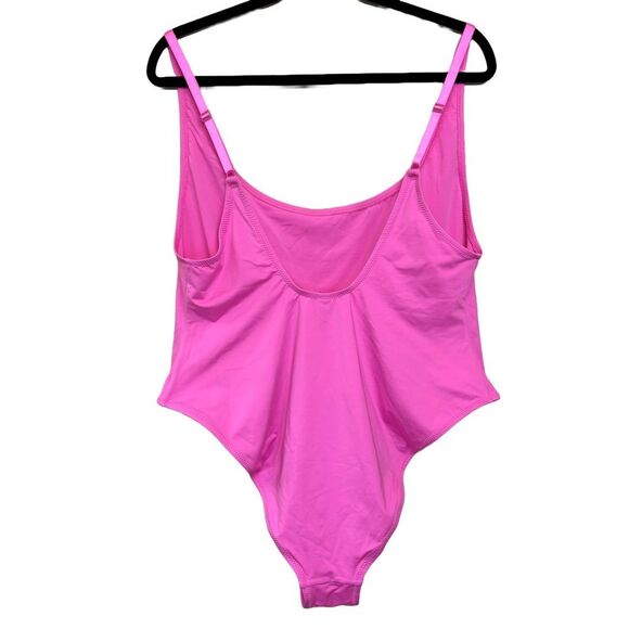 Skims Swim Scoop Neck One Piece Swimsuit - Taffy - 4x - NWT - Picture 4 of 9